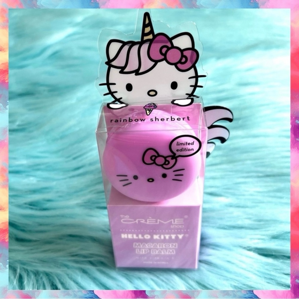 Crème Shop X Sanrio Rainbow Sherbet Hello Kitty Lip Balm Limited Edition - Picture 6 of 7